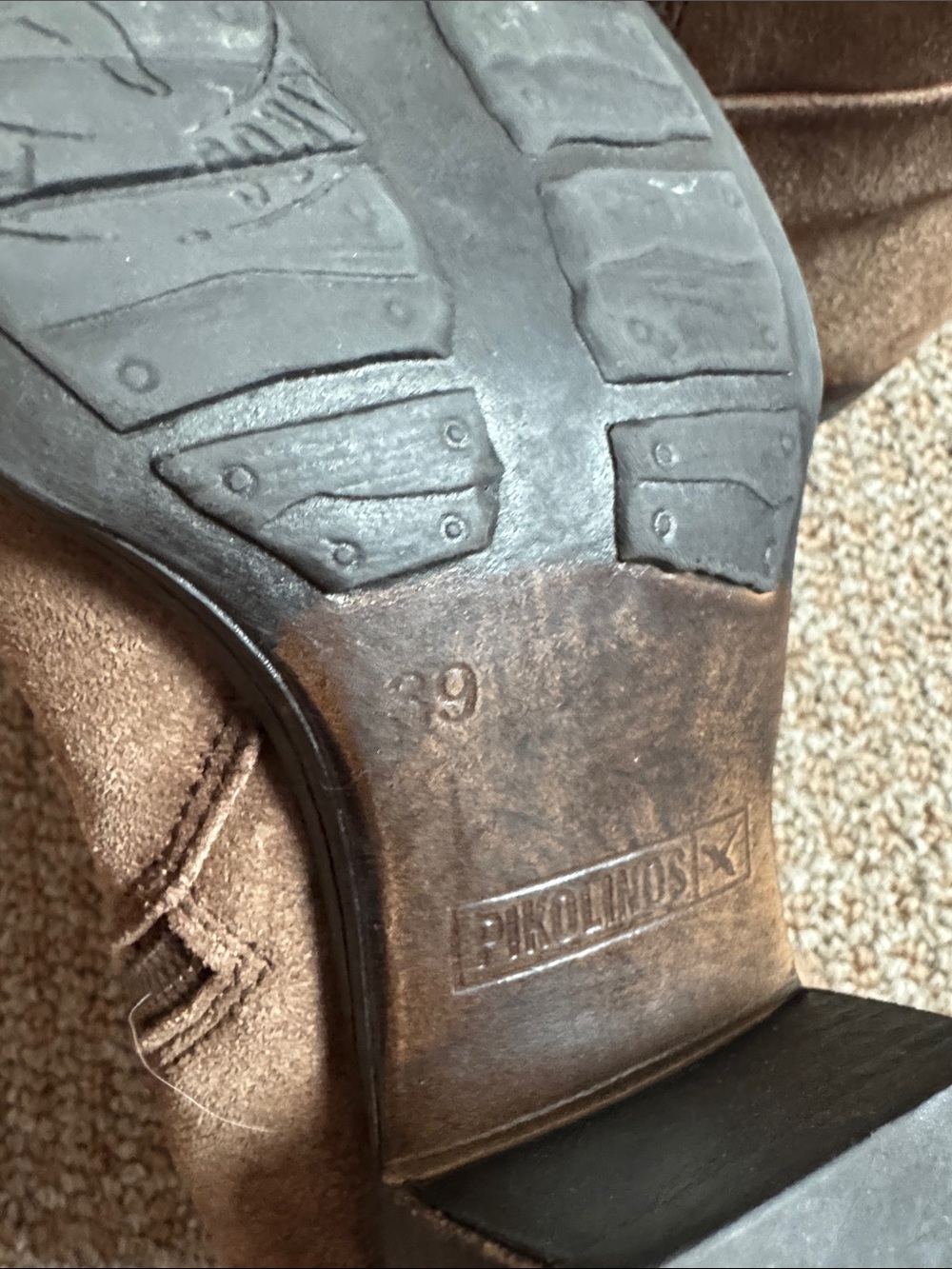 Pikolino ~ Baqueira ~Womans EU 39 US 7.5 Brown Leather Cowboy Boot~Ankle Boots - Picture 5 of 5